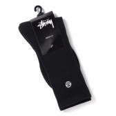 STUSSY-Mini SS Link Crew Socks - Black