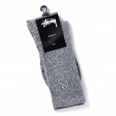 STUSSY-Mini SS Link Crew Socks - Grey Heather