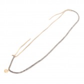 METAPHORE-PEACE BEADS NECKLACE - Silver