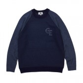 GOODENOUGH-RAGLAN CREW SHIRT - Indigo
