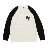 GOODENOUGH-RAGLAN CREW SHIRT - White : Black