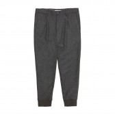 Mr.GENTLEMAN-WOOL RIB PANT - Grey