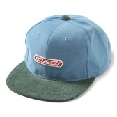 STUSSY-Washed Canvas Strapback Cap - Blue