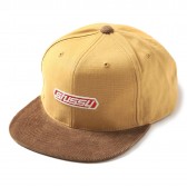 STUSSY-Washed Canvas Strapback Cap - Mustard