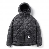 and wander-diamond stitch down jacket - Charcoal