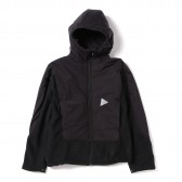 and wander-twill fleece jacket - Black