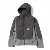 and wander-twill fleece jacket - Gray