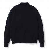 COMOLI-カシミヤボトルネックニット - Navy