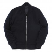 COMOLI-ニットZIPブルゾン - Navy