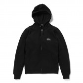 STUSSY-Basic Stussy Zip Hood - Black