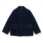 Porter Classic-CORDUROY NORFOLK JACKET - Blue