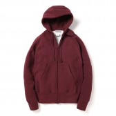 ENGINEERED GARMENTS-EG Workaday Raglan Zip Hoody - Maroon