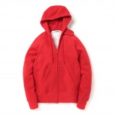 ENGINEERED GARMENTS-EG Workaday Raglan Zip Hoody - Red