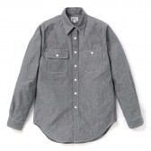 ENGINEERED GARMENTS-EG Workaday Utility Shirt - Cotton Chambray - Blue