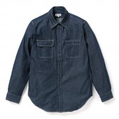 ENGINEERED GARMENTS-EG Workaday Utility Shirt - Lt.Weight Denim - Indigo