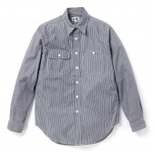 ENGINEERED GARMENTS-EG Workaday Utility Shirt - Railroad St. - Indigo