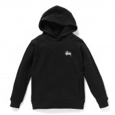 STUSSY-Kids Basic Stussy Hood - Black