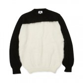 GOODENOUGH-MIXED YARN SWEATER - Black : White