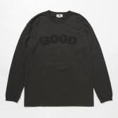 GOODENOUGH-PRINT L:S TEE - GOOD E - Charcoal