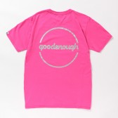 GOODENOUGH-PRINT TEE - CIRCLE LOGO - Cyber Pink : Glitter