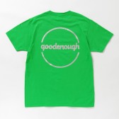 GOODENOUGH-PRINT TEE - CIRCLE LOGO - Kelly : Glitter