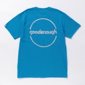 GOODENOUGH-PRINT TEE - CIRCLE LOGO - Pacific Blue : Glitter