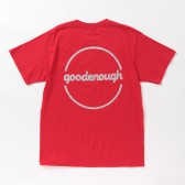 GOODENOUGH-PRINT TEE - CIRCLE LOGO - True Red : Glitter