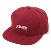 STUSSY-Smooth Stock Melton Wool Cap - Red