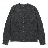 Meticulous Knitwear-Woodstock Cardigan - Solid : Floral Stitch - Charcoal