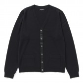 Meticulous Knitwear-Woodstock Cardigan - Solid : Reversed - Navy