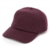STUSSY-Boiled Wool Stock Logo Cap - Magenta