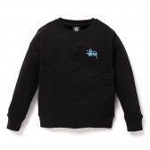 STUSSY-Kids Basic Stussy Crew - Black