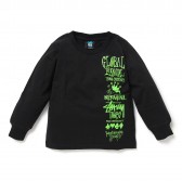 STUSSY-Kids Global Gathering L:SL Tee - Black