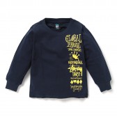 STUSSY-Kids Global Gathering L:SL Tee - Navy