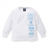 STUSSY-Kids Global Gathering L:SL Tee - White