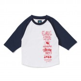 STUSSY-Kids Global Gathering Raglan - Blue
