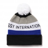 STUSSY-Kids Stussy Intl Pom Beanie - Black