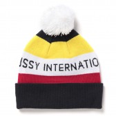 STUSSY-Kids Stussy Intl Pom Beanie - Navy