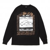 STUSSY-King Of Kings L:S Tee - Black