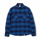 BEDWIN-L:S BOA SHIRT 「SHANNON」 - Blue
