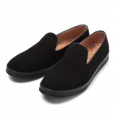 MANEBU MNB-004B-S HEEHAW SUEDE MENS - Black