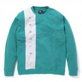 STUSSY-Paneled Crew Neck - Teal