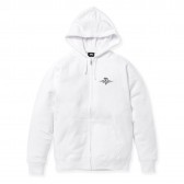 STUSSY-S Wings Zip Hood - White