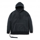 METAPHORE-WOOL LIKE FLEECE PARKA - Navy