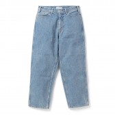 Living Concept-5POCKET WIDE DENIM PANTS / ICE WASH - Ice Blue