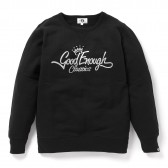 GOODENOUGH-GLITTER CLASSICS LOGO CREW SWEATSHIRTS - Black