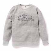 GOODENOUGH-GLITTER CLASSICS LOGO CREW SWEATSHIRTS - Grey