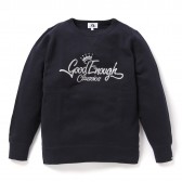 GOODENOUGH-GLITTER CLASSICS LOGO CREW SWEATSHIRTS - Navy
