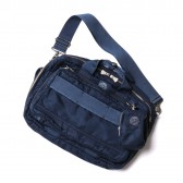 Porter Classic-SUPER NYLON 3WAY BRIEF CASE - Blue