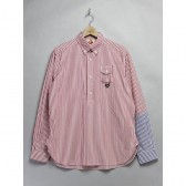 MOUNTAIN RESEARCH-B.D. Pullover (G.P.1) - London stripe - Red